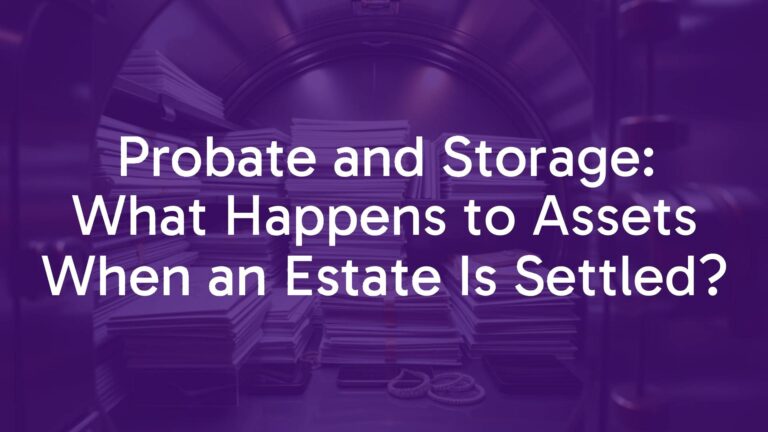 Probate and Storage: What Happens to Assets When an Estate Is Settled?